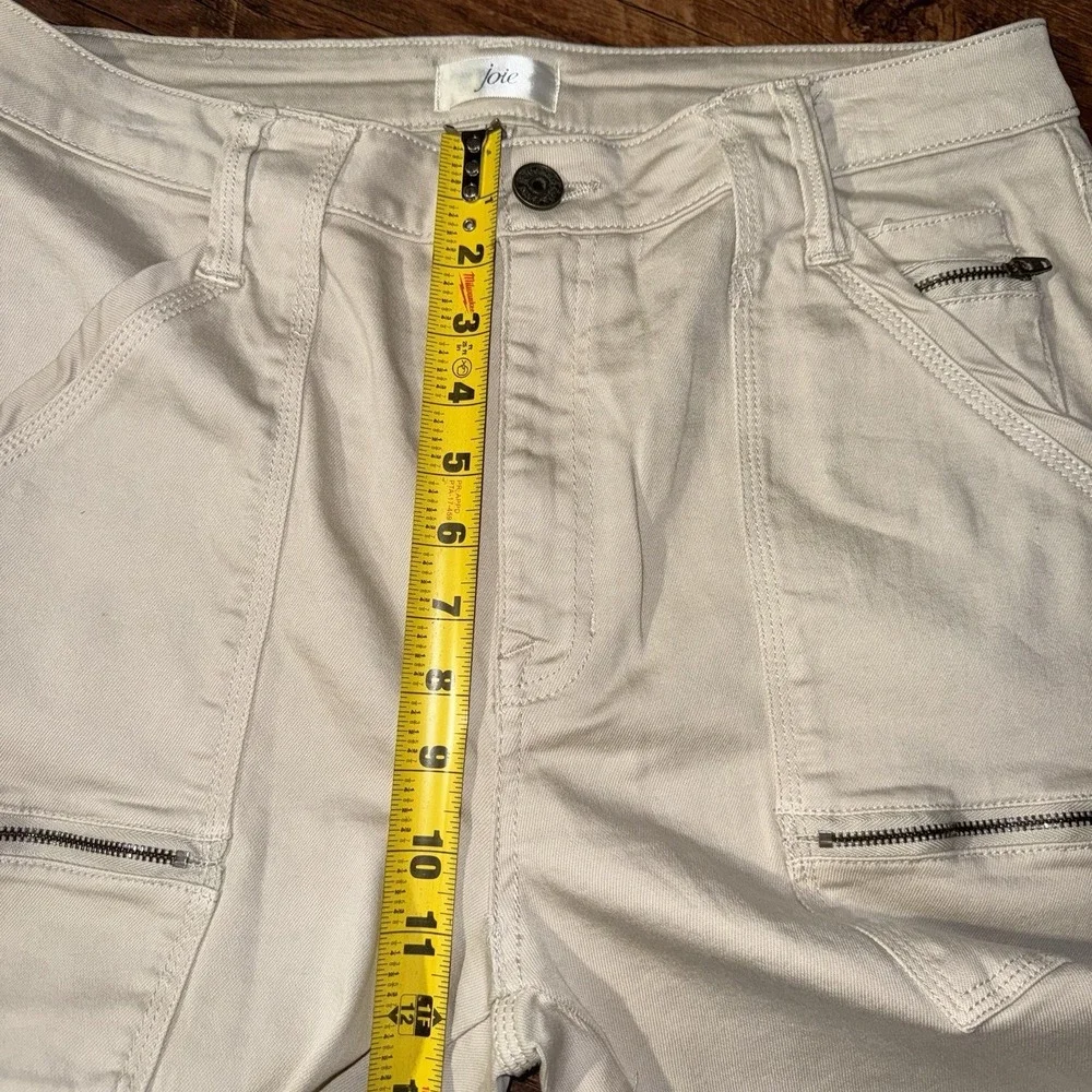 Joie Khaki‎ Zipper Cuffs Cargo Skinny Jeans Women's Size 14